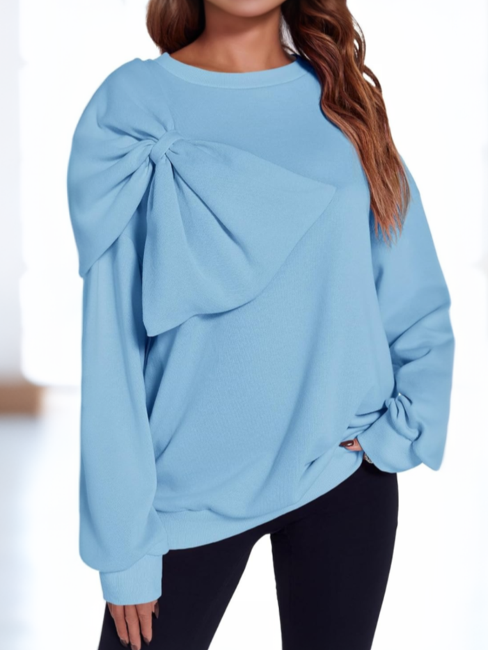 Women's Bow-Detailed Sweatshirt