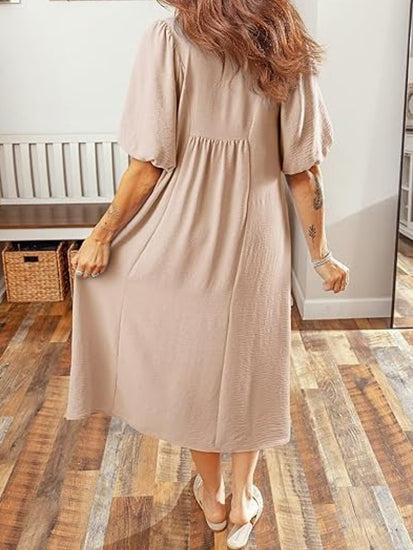 Women's 2026 Summer Flowy A-Line Maxi Dress