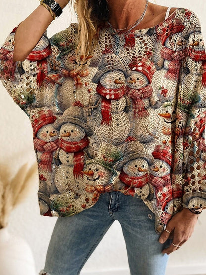 Women's Soft Crocheted Sweater