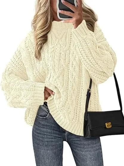 Women's Oversized Chunky Cable Fall Sweaters