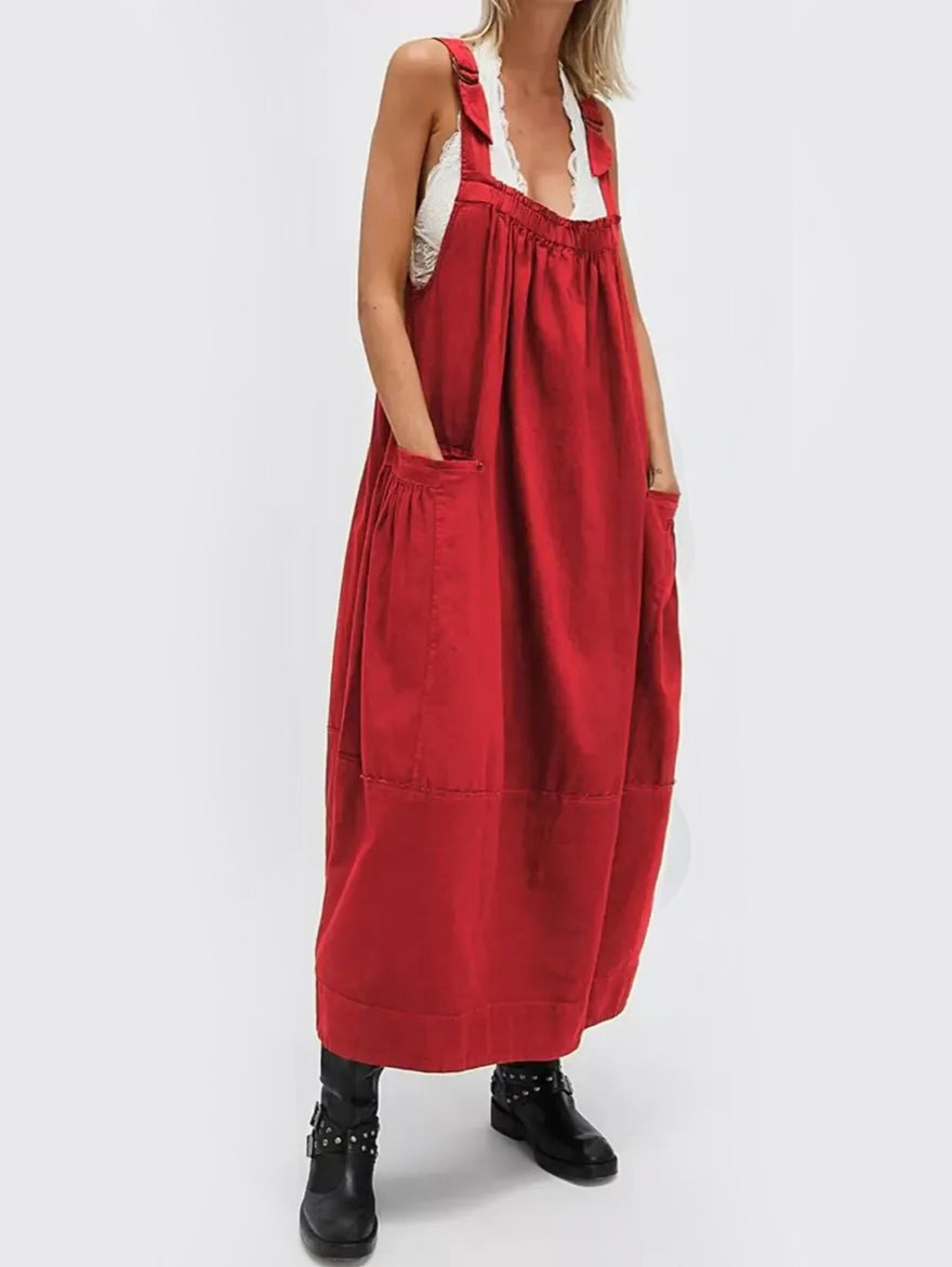 Women's Versatile Overall Maxi Dress