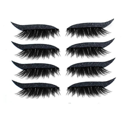 2022 New Reusable Eyeliner and Eyelash Stickers (4 Pairs)