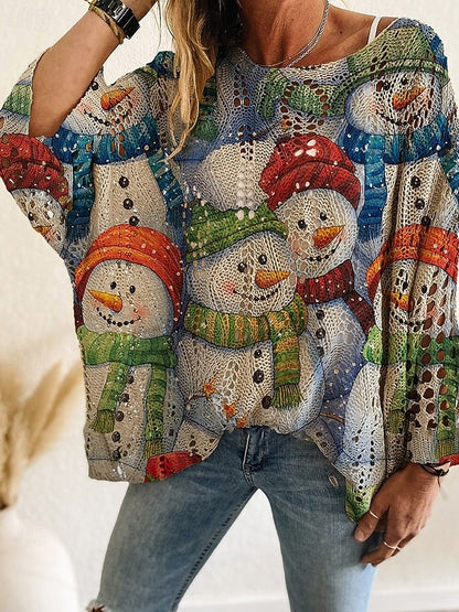 Women's Soft Crocheted Sweater