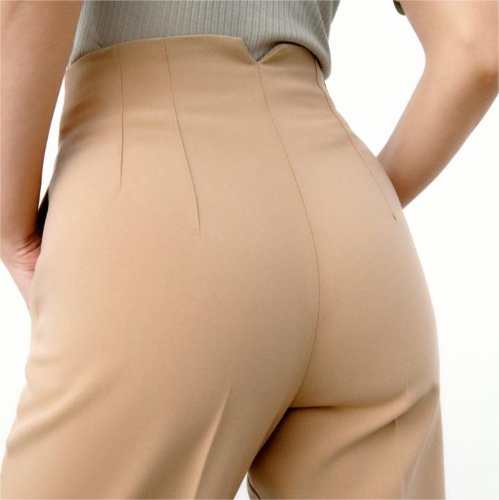 Multi-line Temperament High Waist Trousers