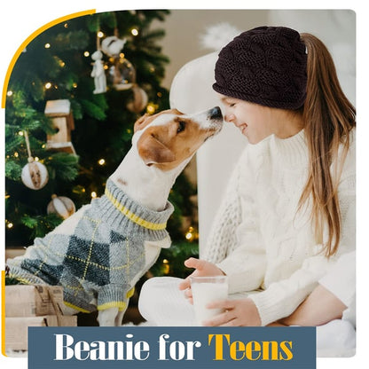 🔥Last day Sale OFF🔥Soft Knit Ponytail Beanie