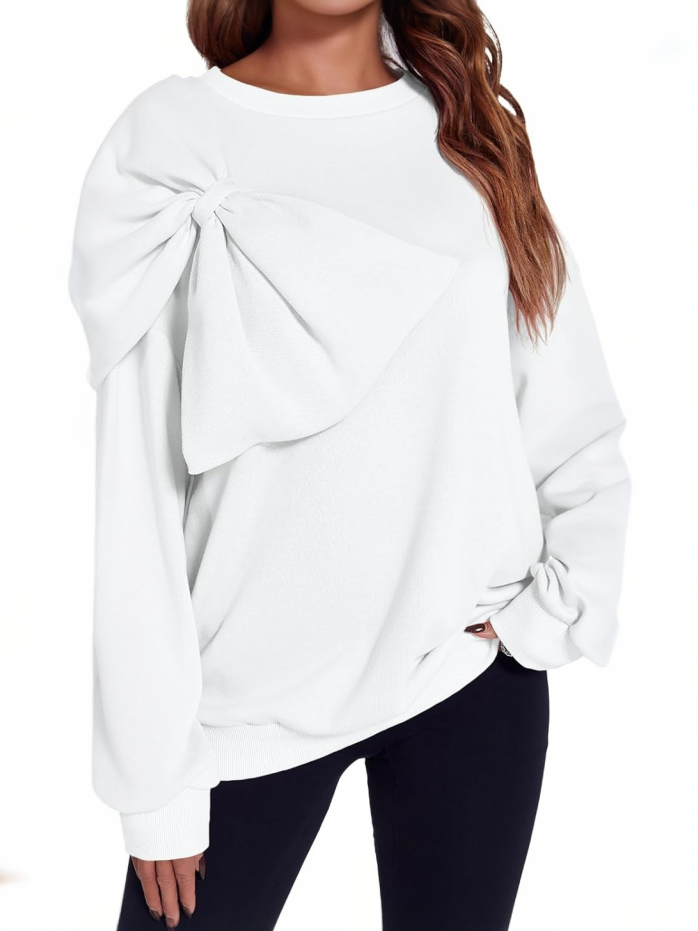 Women's Bow-Detailed Sweatshirt