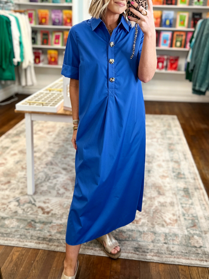 Women's Casual Chic Relaxed Shirt Dress