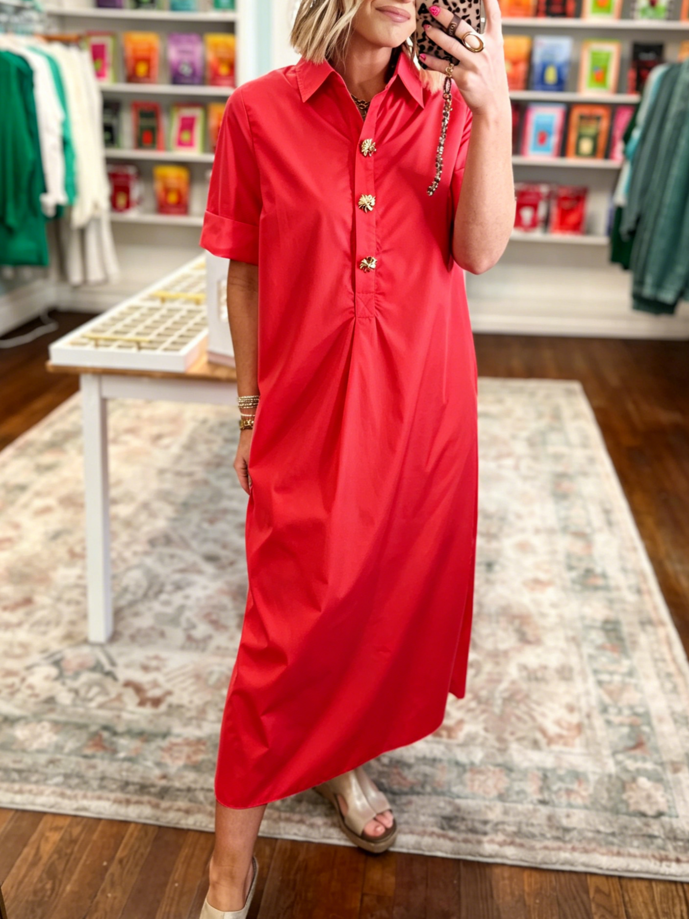 Women's Casual Chic Relaxed Shirt Dress