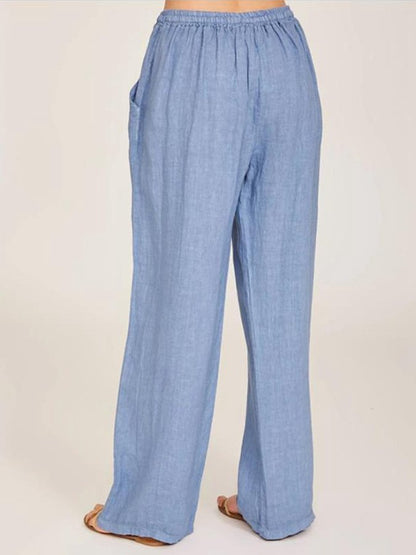 Women's Casual Cotton Linen Lose Trousers