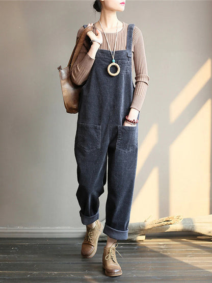 NEW |  Wide Leg Corduroy Overalls