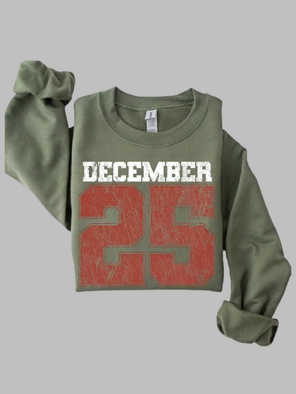 December 25 Retro Christmas Sweatshirt