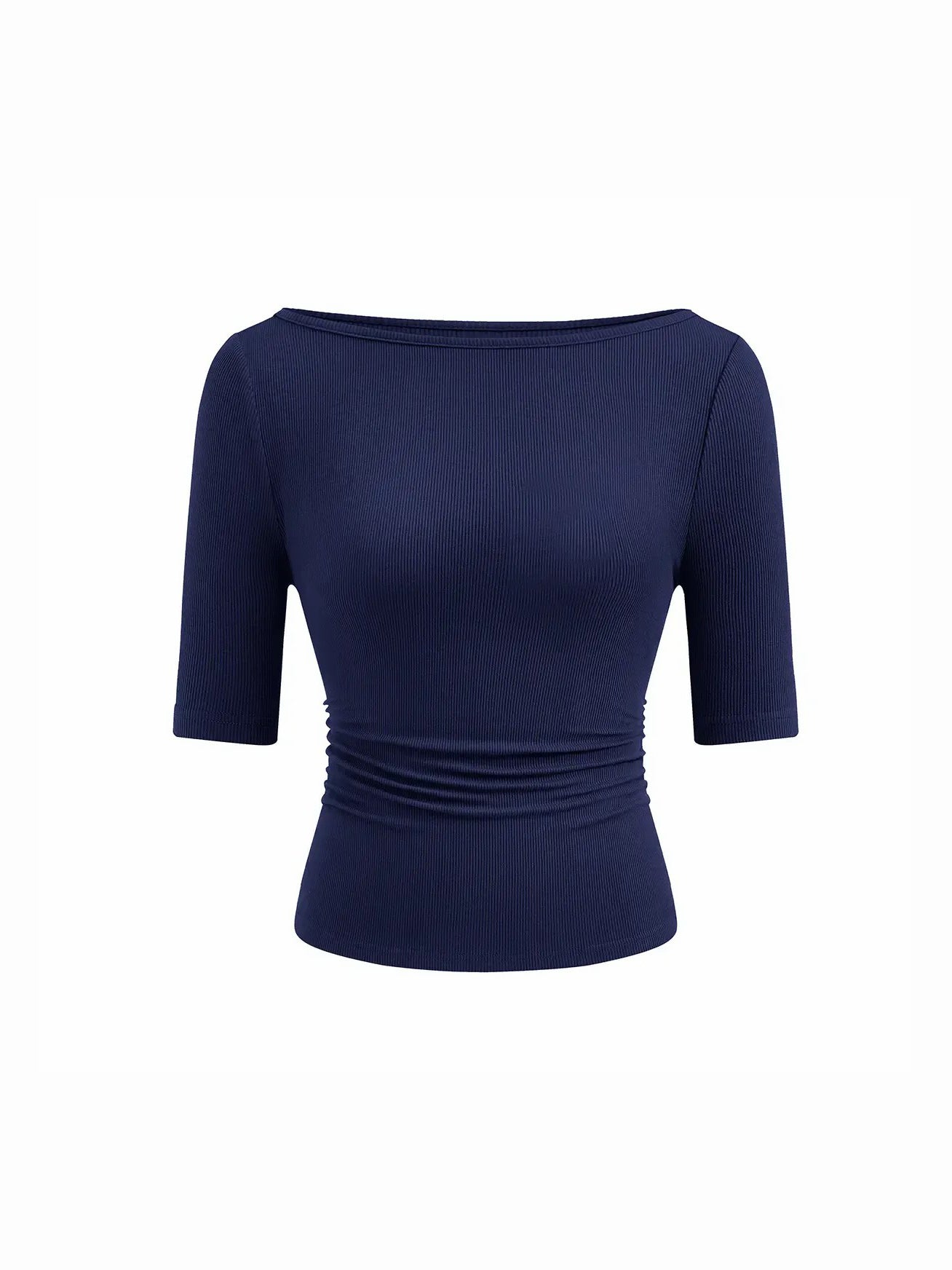 Women’s Basic Stretch Slim Fit Crew Neck T‑Shirt