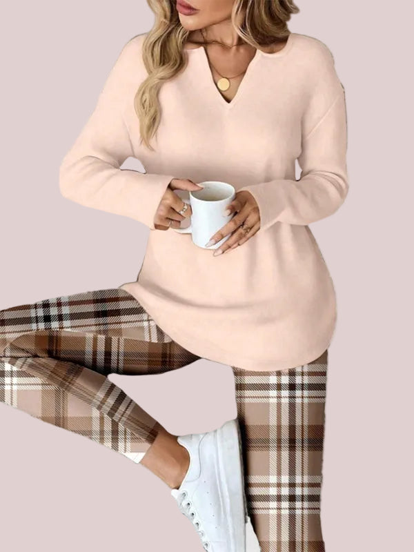 Fall Cozy Casual Matching Two Piece Outfit