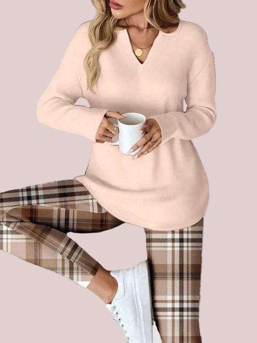 Fall Cozy Casual Matching Two Piece Outfit