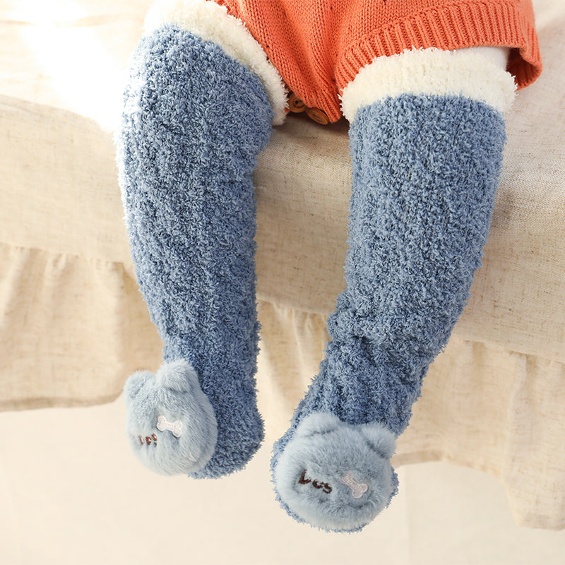Baby Winter Fluffy Fuzzy Slipper Socks