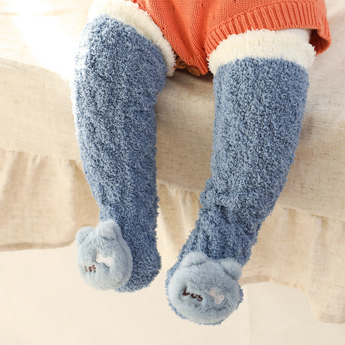 Baby Winter Fluffy Fuzzy Slipper Socks