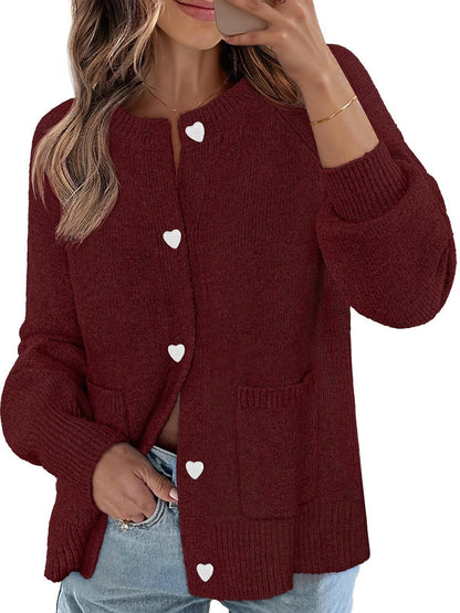 Women's Chunky Knit Button Up Cardigan Sweaters