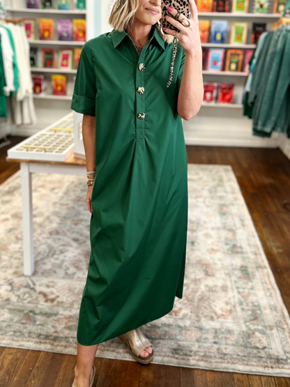 Women's Casual Chic Relaxed Shirt Dress