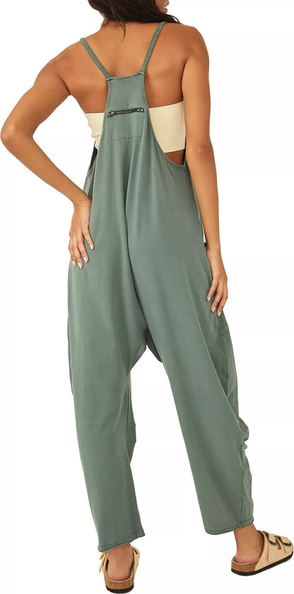 Women's Wide Leg Jumpsuit with Pockets