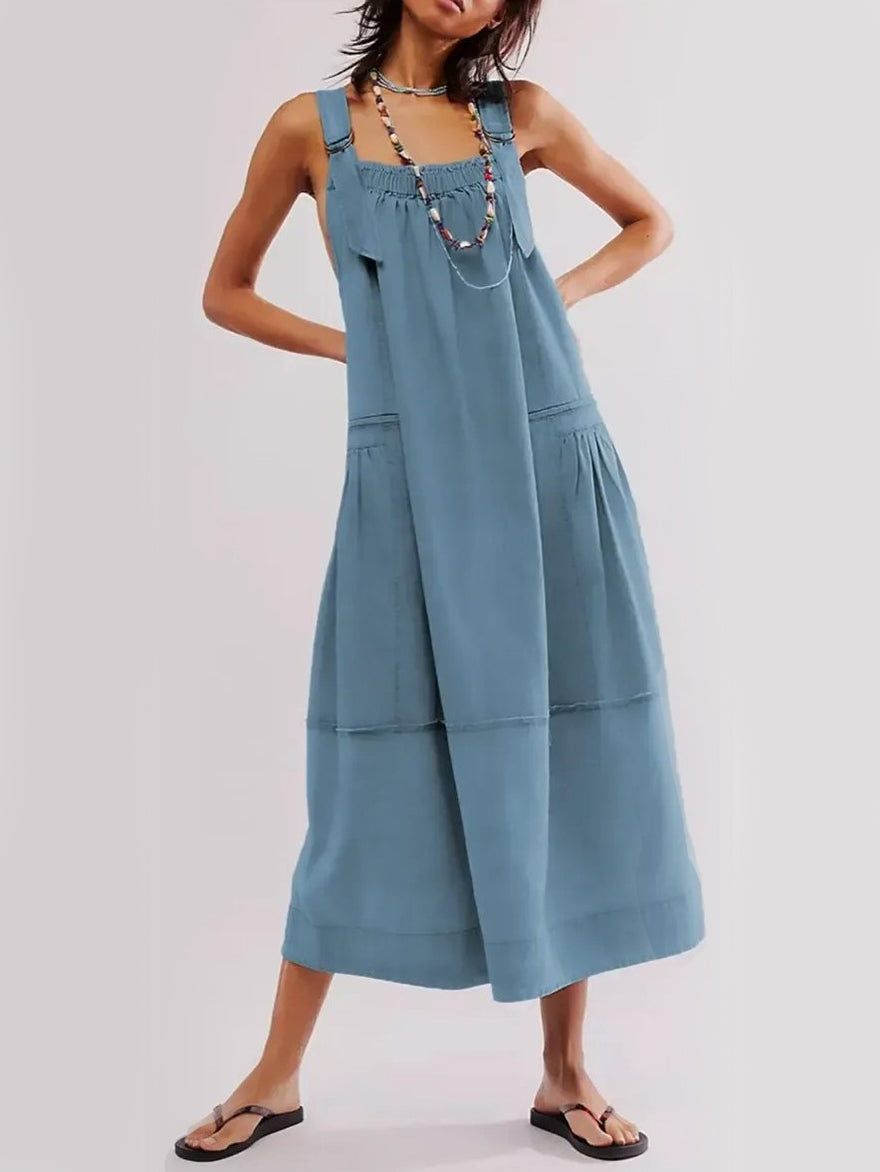 Women's Versatile Overall Maxi Dress