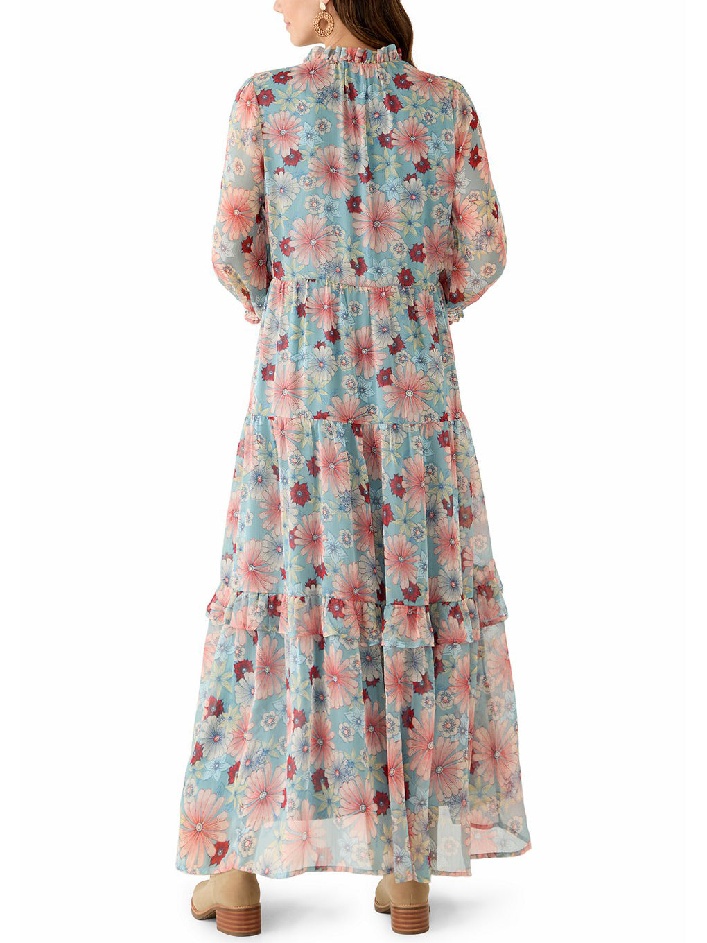 Women's Boho Breeze Drawstring Maxi Dress