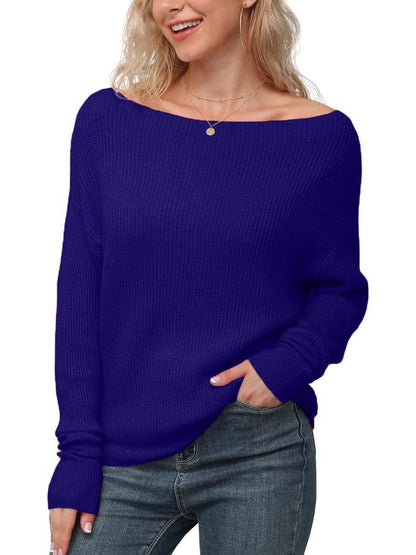 Women's Christmas Off Shoulder Knitted Pullover