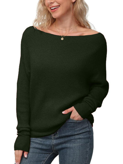 Women's Christmas Off Shoulder Knitted Pullover