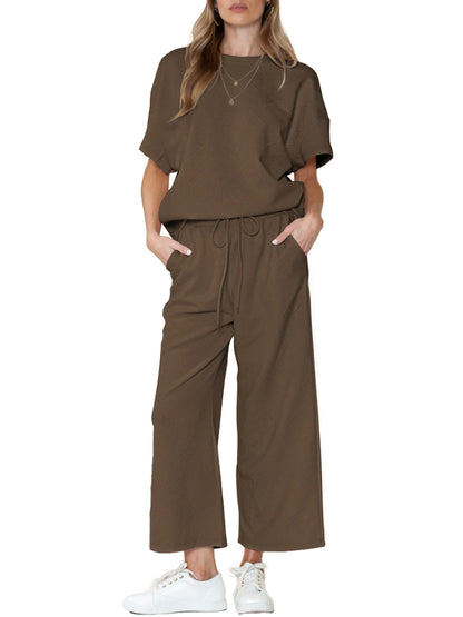 Women's Textured Luxury Lounge Set