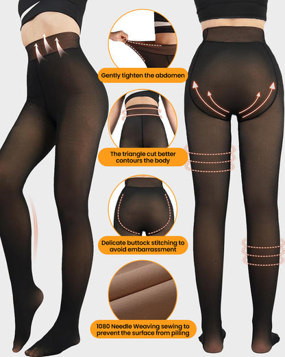 Women's Translucent Fleece Lined Tights (Buy 3 Free Shipping)