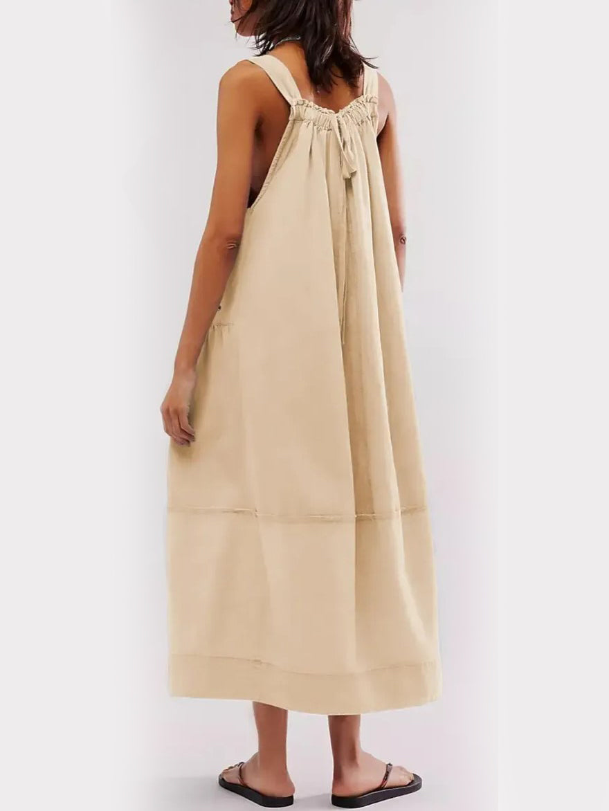 Women's Versatile Overall Maxi Dress