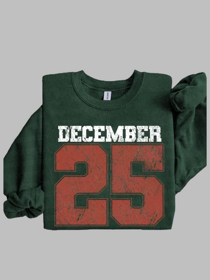 December 25 Retro Christmas Sweatshirt
