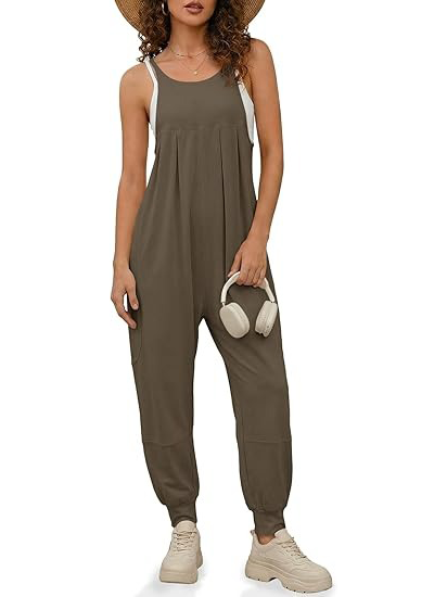 Adjustable Spaghetti Strap Casual Jumpsuit Romper