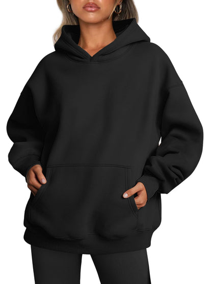 Women's Oversized Fleece Hooded Sweatshirt