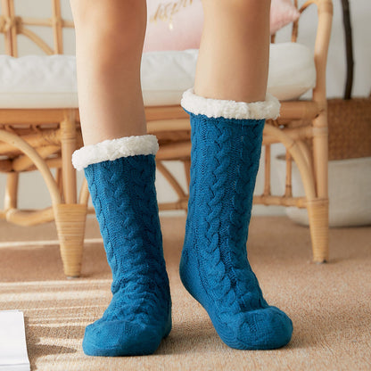 New Winter Velvet Warm Floor Socks