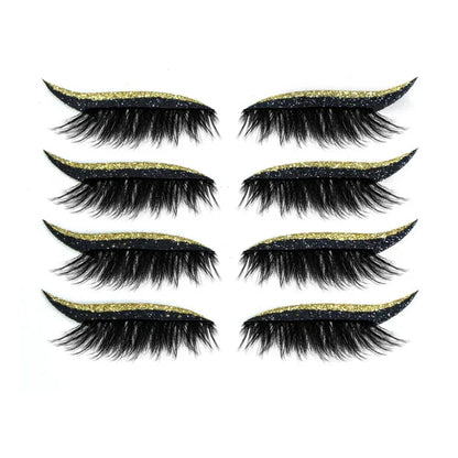 2022 New Reusable Eyeliner and Eyelash Stickers (4 Pairs)