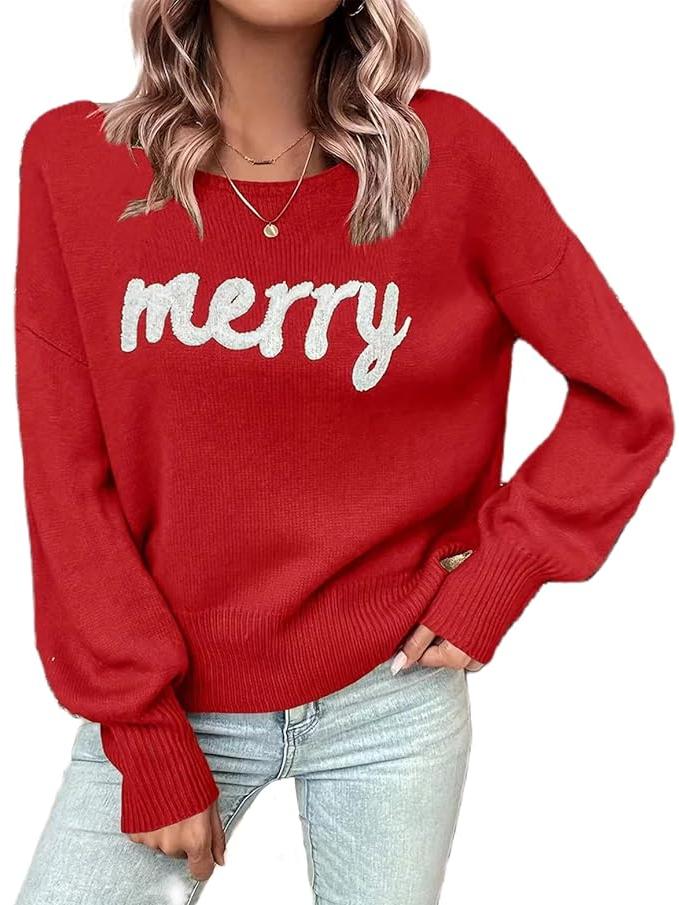 Women's Merry Stitched Pullover Sweater