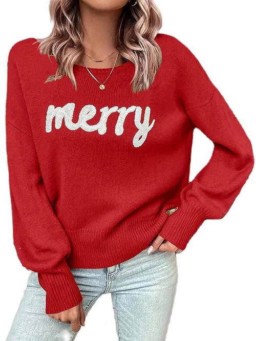 Women's Merry Stitched Pullover Sweater