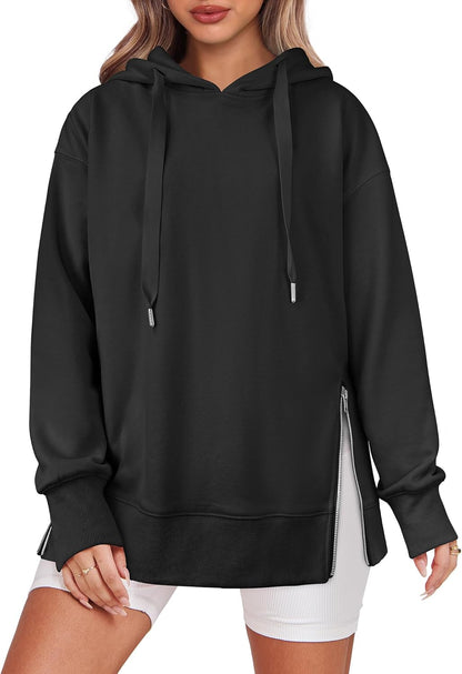 Women's Side Zipper Oversized Hoodies