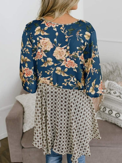 Summer Floral Kimono Ruffle Sleeve Tie Cardigans