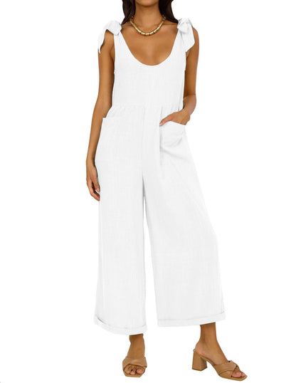 Women's Wide Leg  Jumpsuits with Pockets