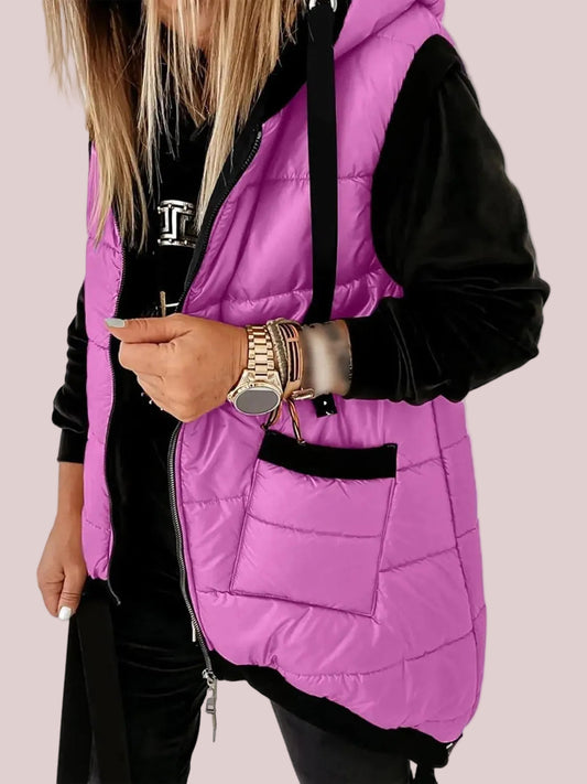 Women's Hooded Warm Puffer Gilet