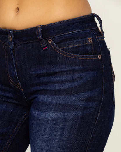 Women's Mid Waist Retro Bootcut Pants