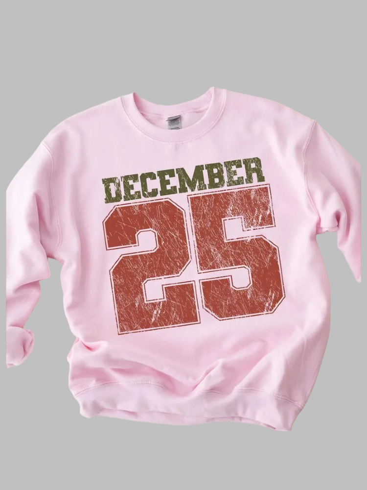 December 25 Retro Christmas Sweatshirt