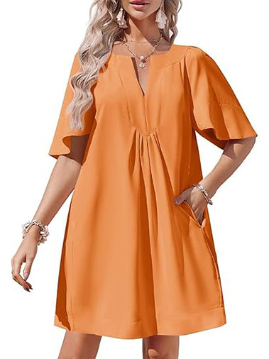 Women's Lightweight Summer Casual Dress with Pockets