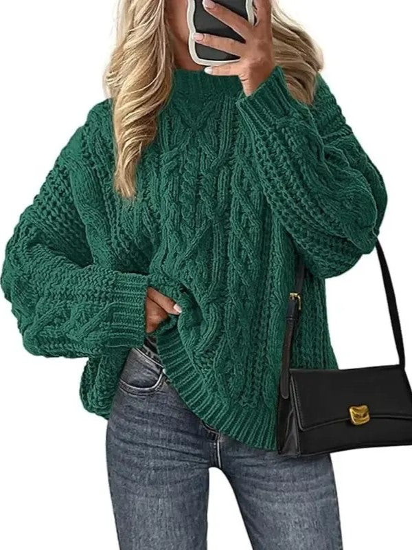 Women's Oversized Chunky Cable Fall Sweaters