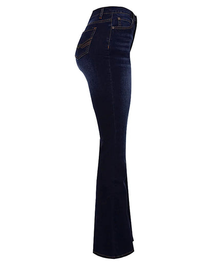 Vintage Mid Waist Flare Jeans