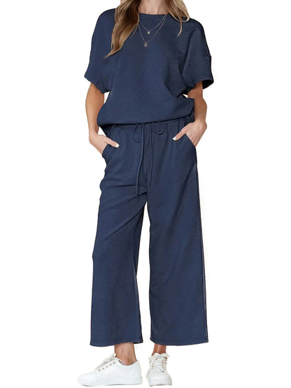 Women's Textured Luxury Lounge Set