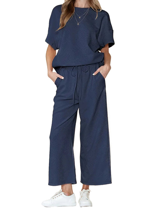 Women's Textured Luxury Lounge Set