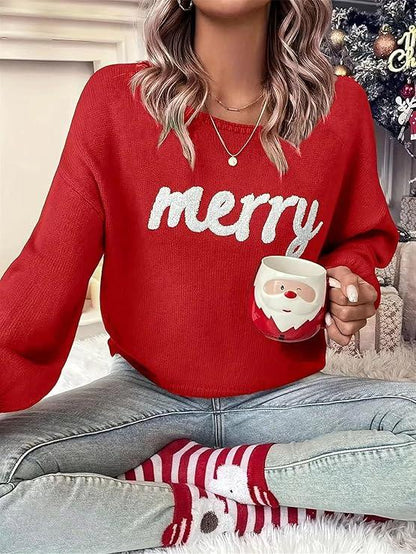 Women's Merry Stitched Pullover Sweater