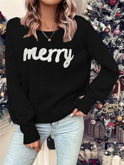 Women's Merry Stitched Pullover Sweater